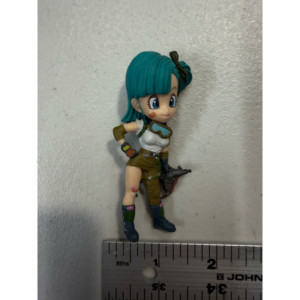 Banpresto Dragon Ball Bulma Adventure Figure Teal Hair Goggles PVC 2.5 Inch